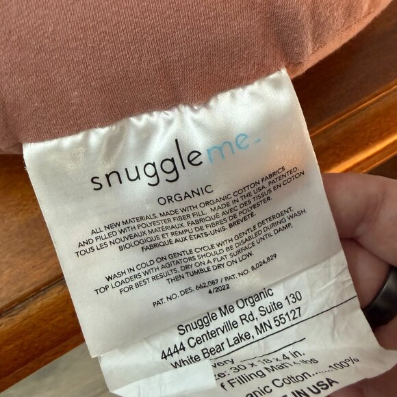 Snuggle Me Organic Infant Lounger (Gumdrop) With Covers and SleepSack - Picture 8 of 11